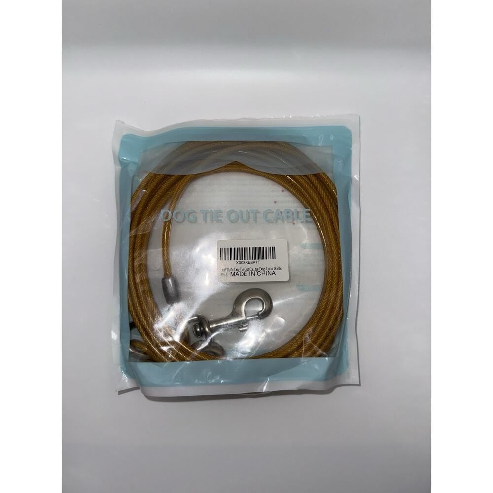 Dog Tie Out Cable 20 Feet, Tie Out Cable for Dogs Heavy Duty Up to 165 LBS, Dog